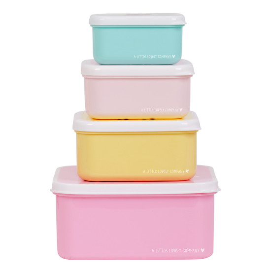 Little Lovely Company Uzsonnásdoboz, 4 db-os
